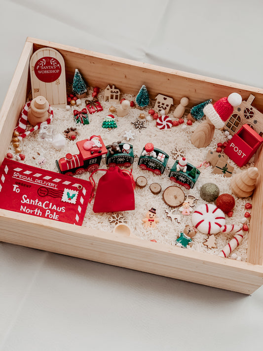 Christmas village sensory kit- (4 colour options)