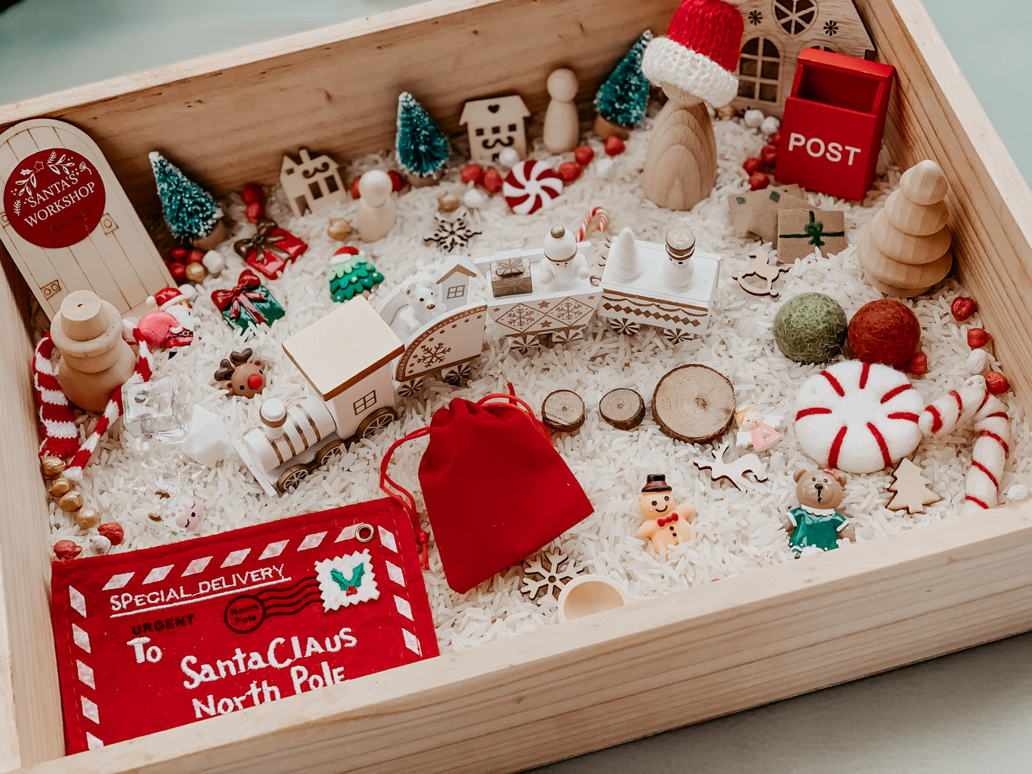 Christmas village sensory kit- (4 colour options)