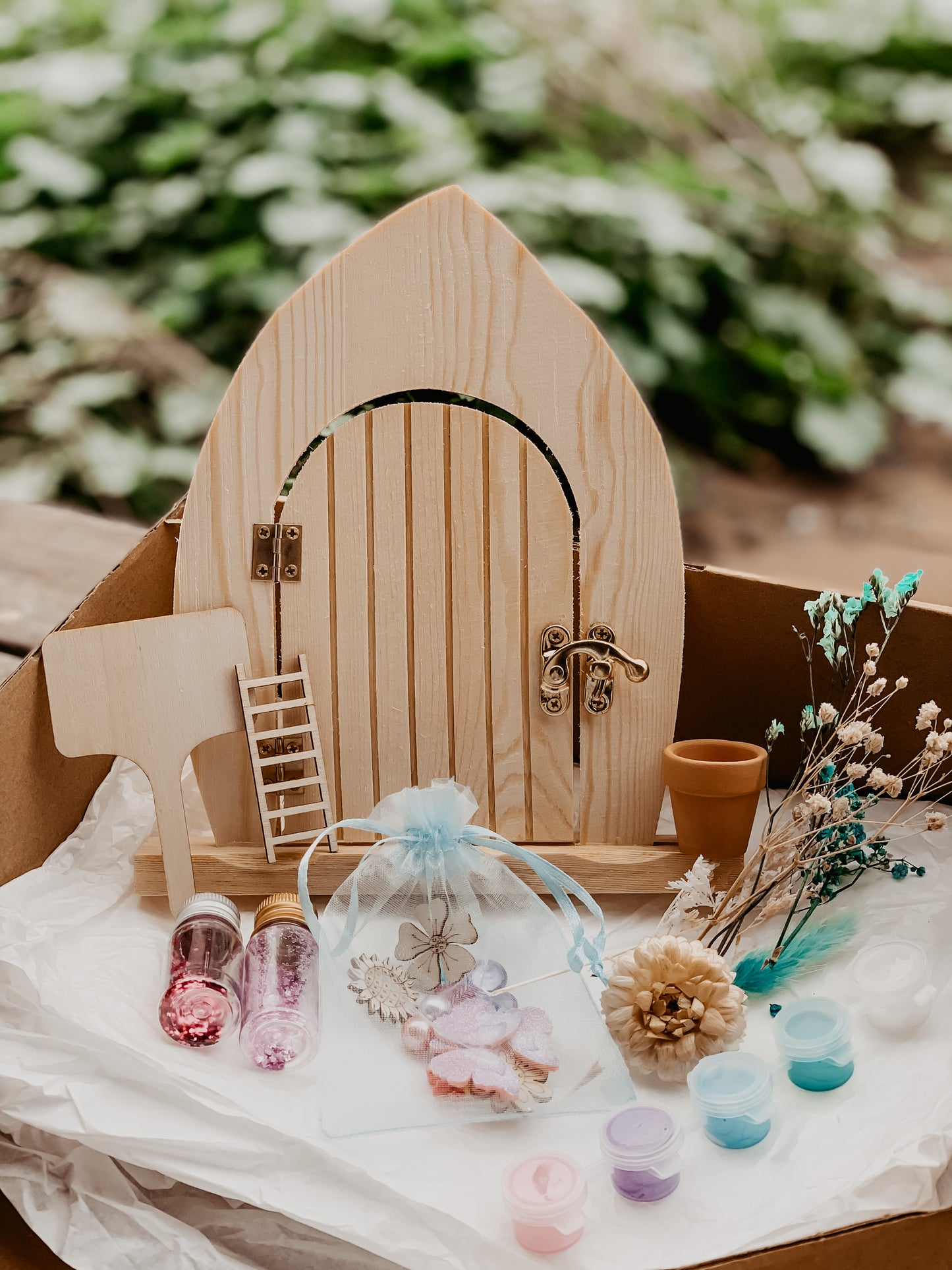 DIY/ Craft kit- Paint your own wooden fairy door