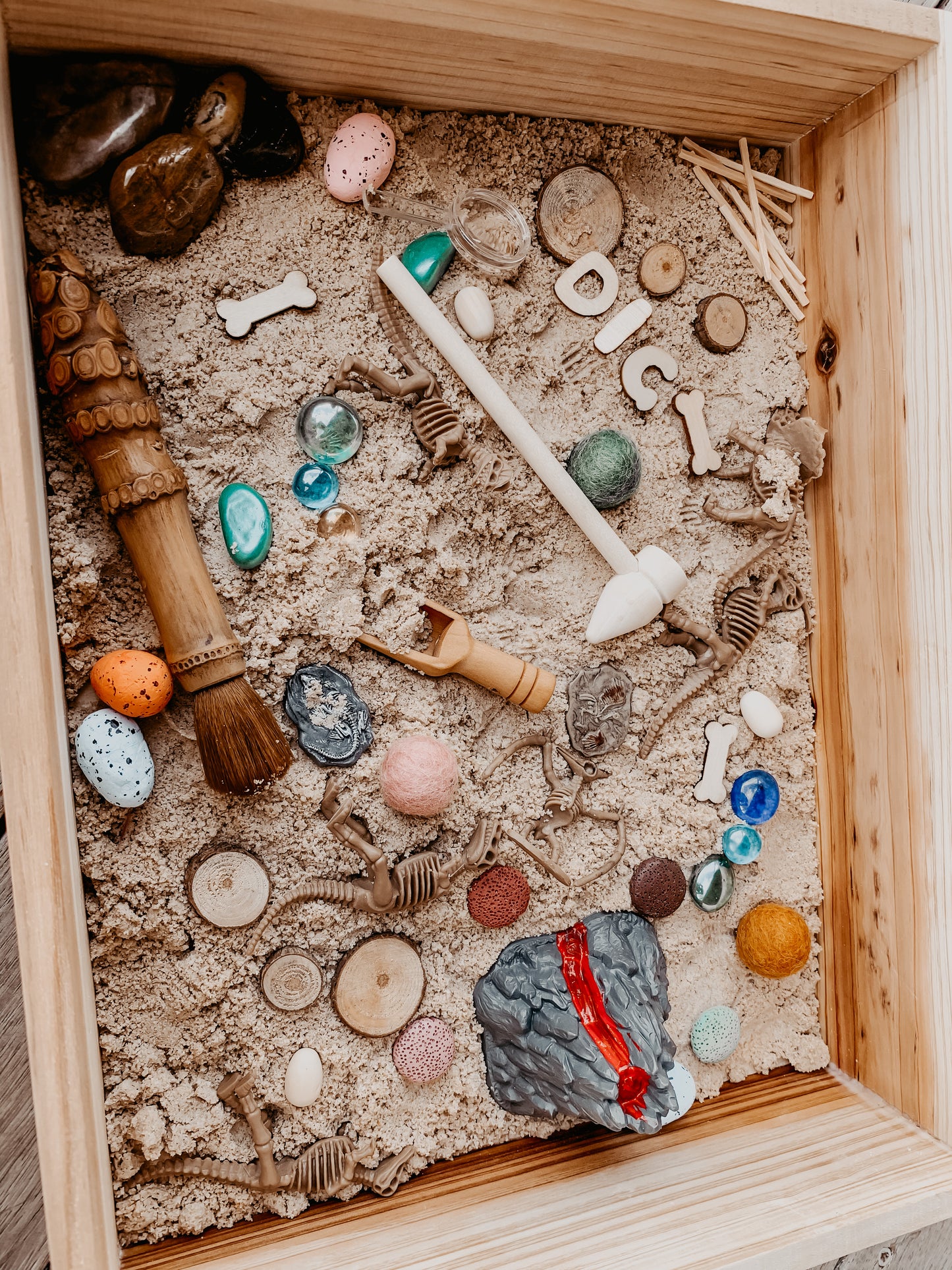 Dino Dig fossil excavation sensory kit